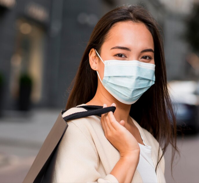 마스크-착용-여자