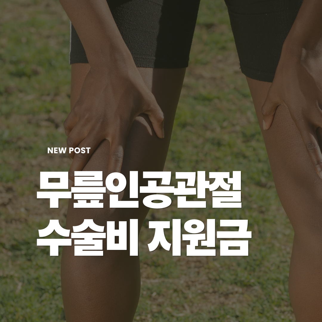 무릎인공관절수술비지원금